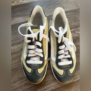 Vans Intention Womens Yellow/Gray Shoes Size 7